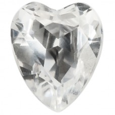 Heart Synthetic White Spinel